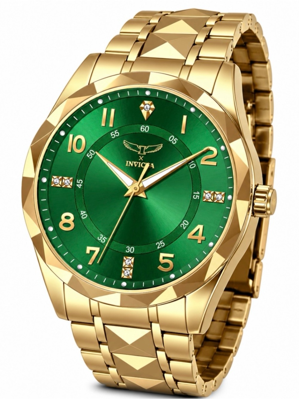 Invicta Specialty I by Invicta Men's Watch - 41mm, Gold Green Dial New